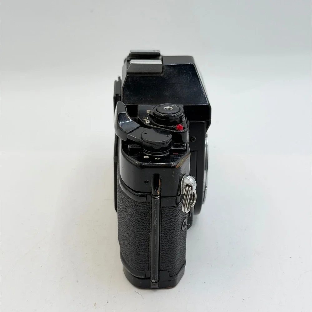 Lot of 2 Canon A-1 35mm SLR Film Camera Body Black Vintage Tested - For Parts